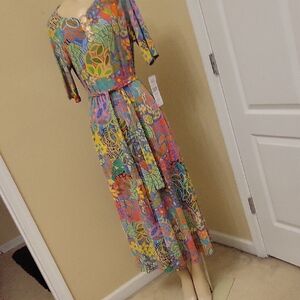 MSK Floral Maxi Dress